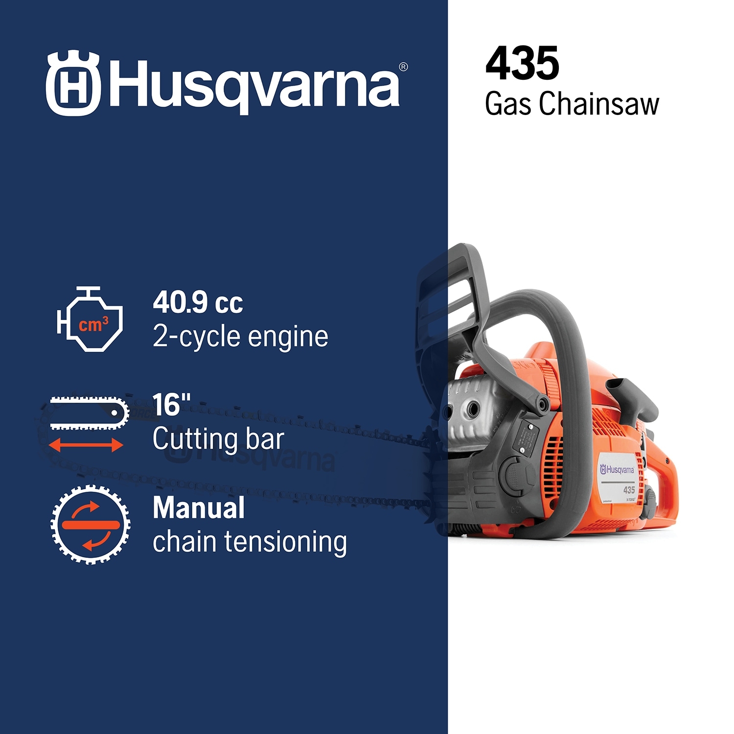 husqvarna 435 chainsaw gas oil mix ratio