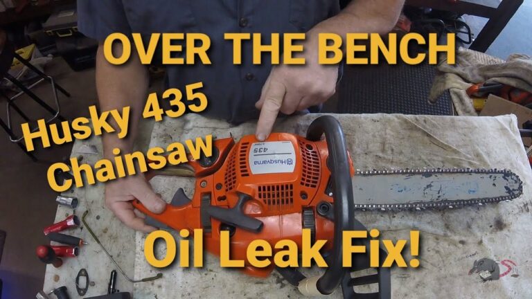 Husqvarna 435 Chainsaw Oil Leak Fix YouTube