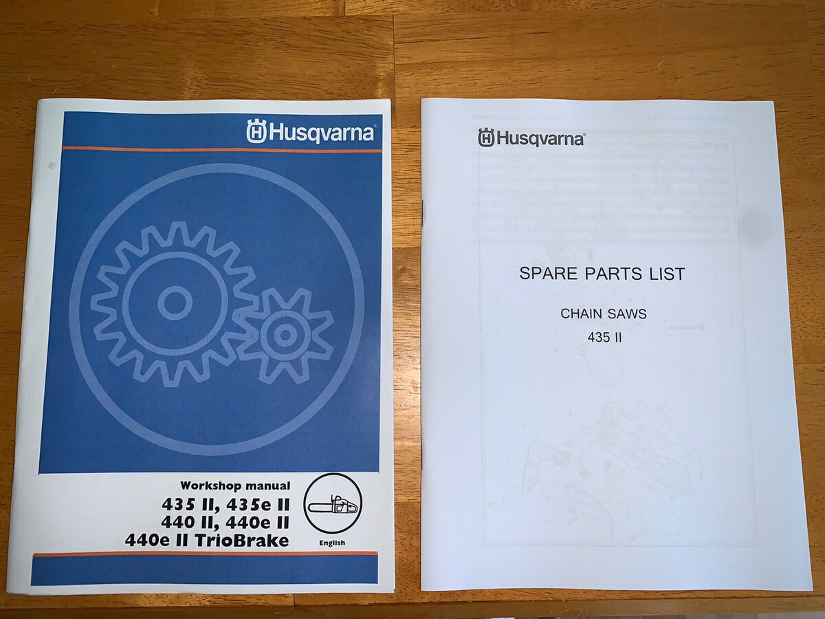 Husqvarna 435 II 435II TrioBrake Chainsaw Service Workshop Repair Parts Manual EBay