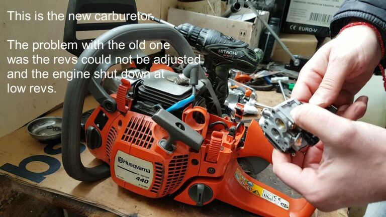Husqvarna 440 Chainsaw Carburetor Replacement YouTube