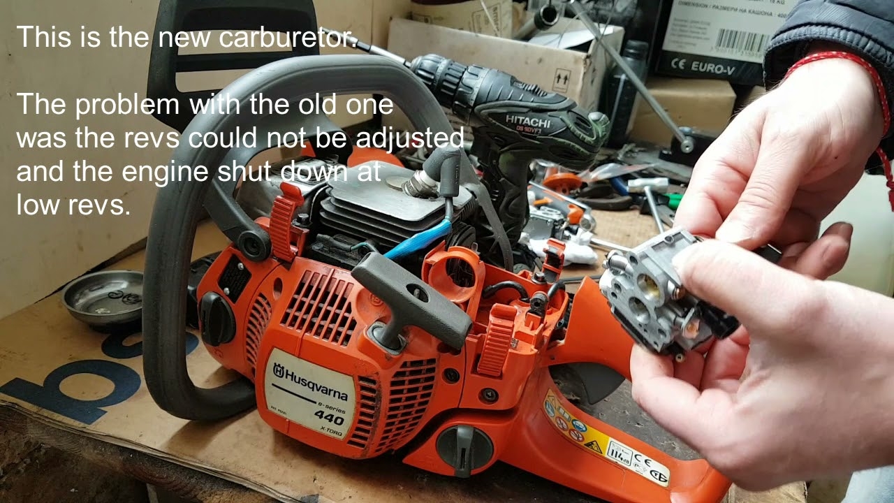 Husqvarna 440 Chainsaw Carburetor Replacement YouTube