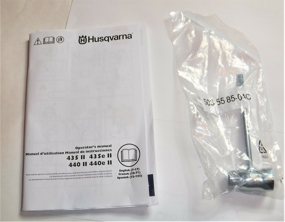 Husqvarna 440 Chainsaw Manual And Bar Chain Tool OEM EBay