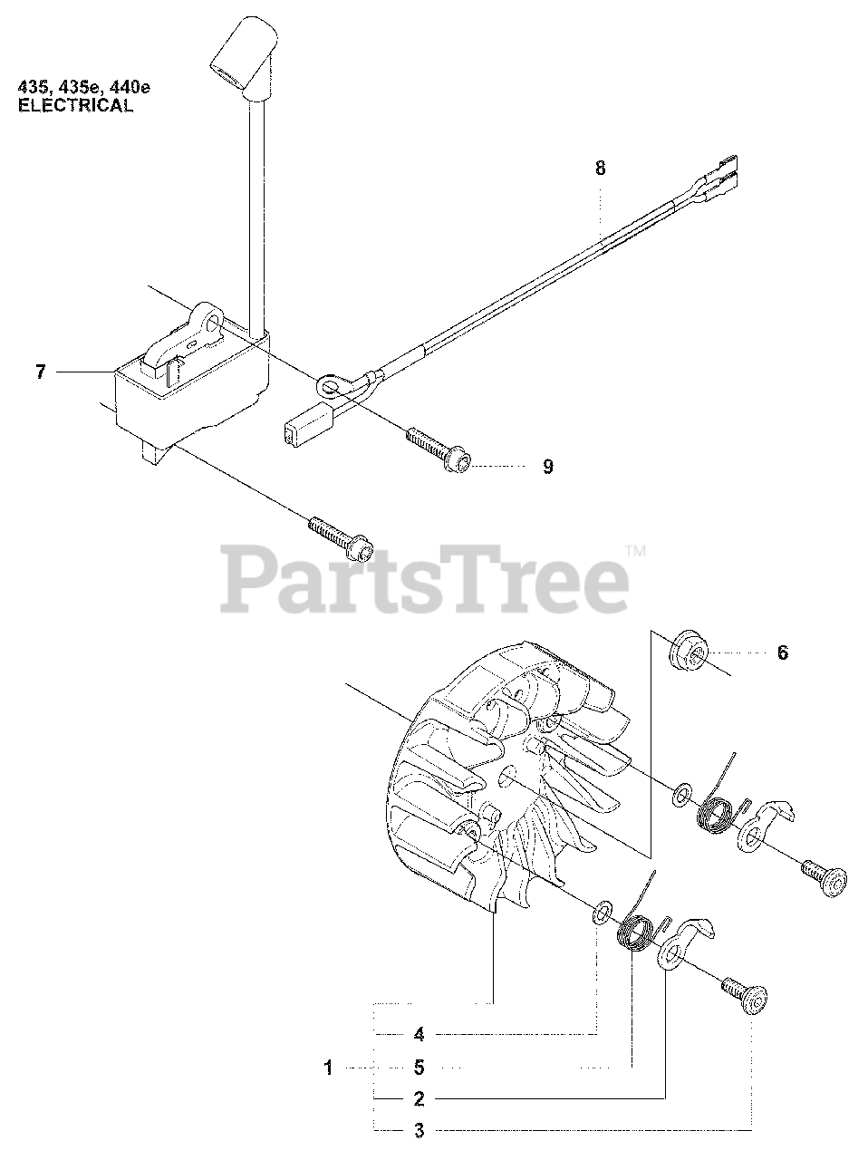 Husqvarna 440 E Husqvarna Chainsaw 2009 02 Electrical Parts Lookup With Diagrams PartsTree