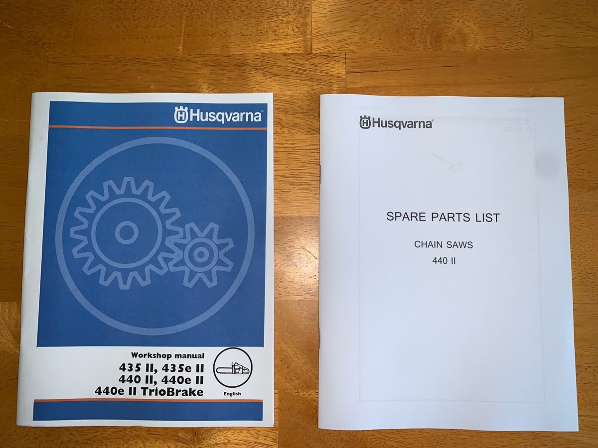 Husqvarna 440 II 440II 440e E TrioBrake Service Workshop Repair Parts Manual EBay