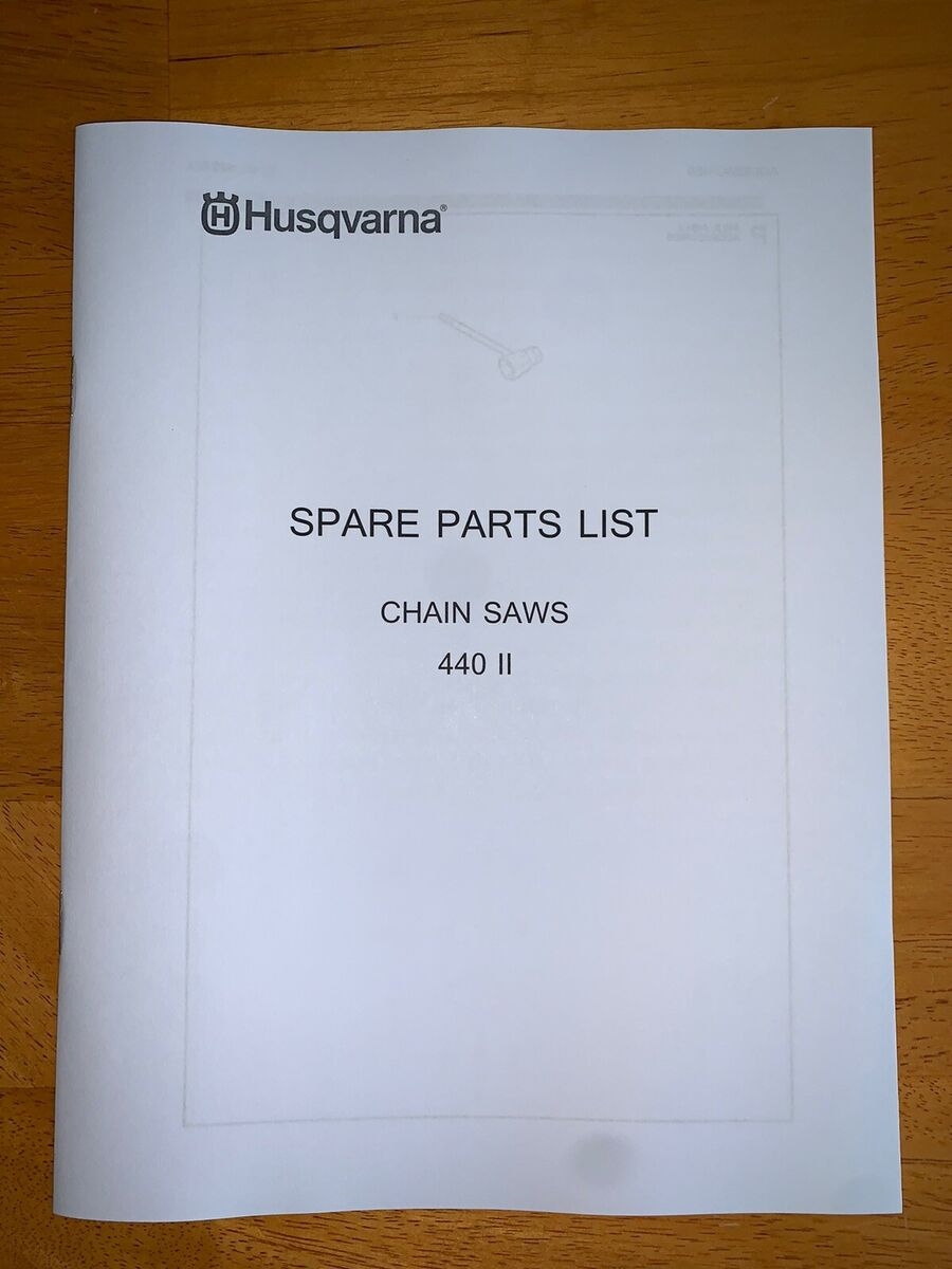 Husqvarna 440 II 440II Chainsaw Illustrated Parts List Manual EBay