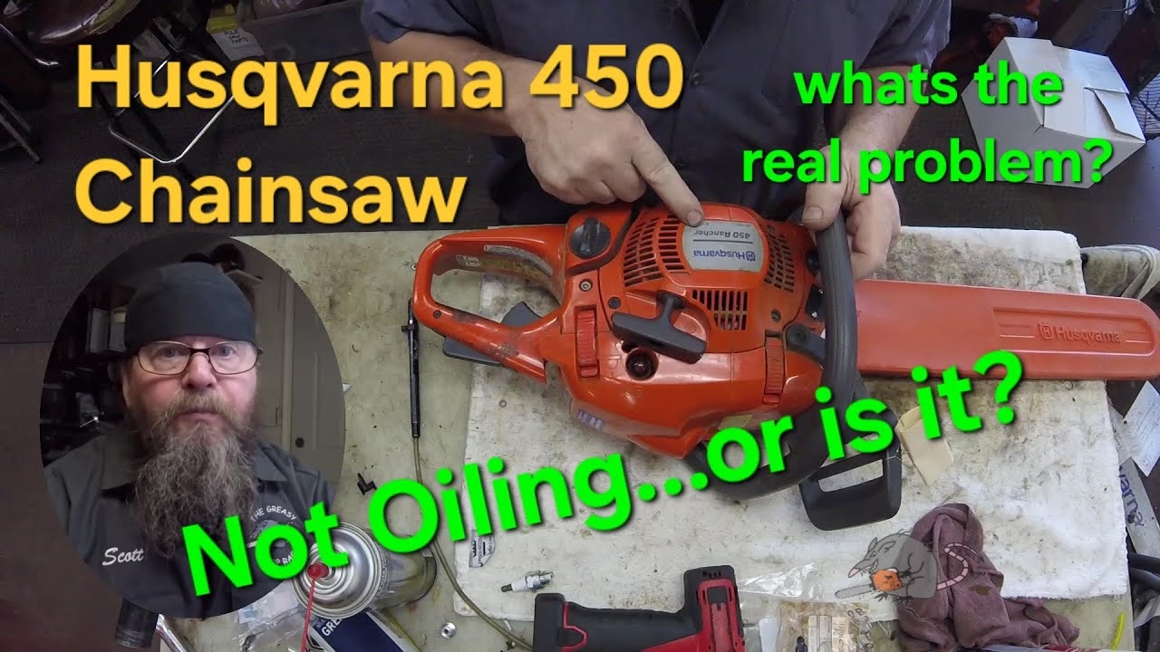 husqvarna chainsaw not oiling