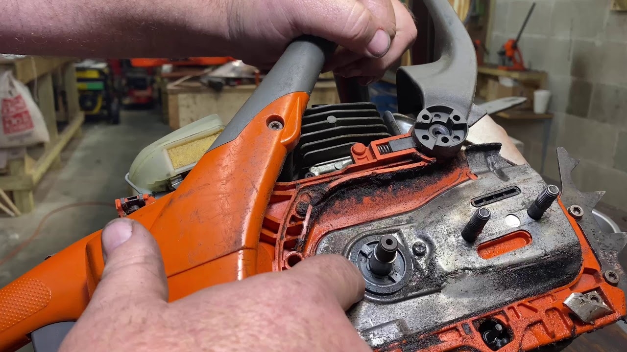 Husqvarna 455 Rancher Chainsaw Oil Pump Repair replacement YouTube