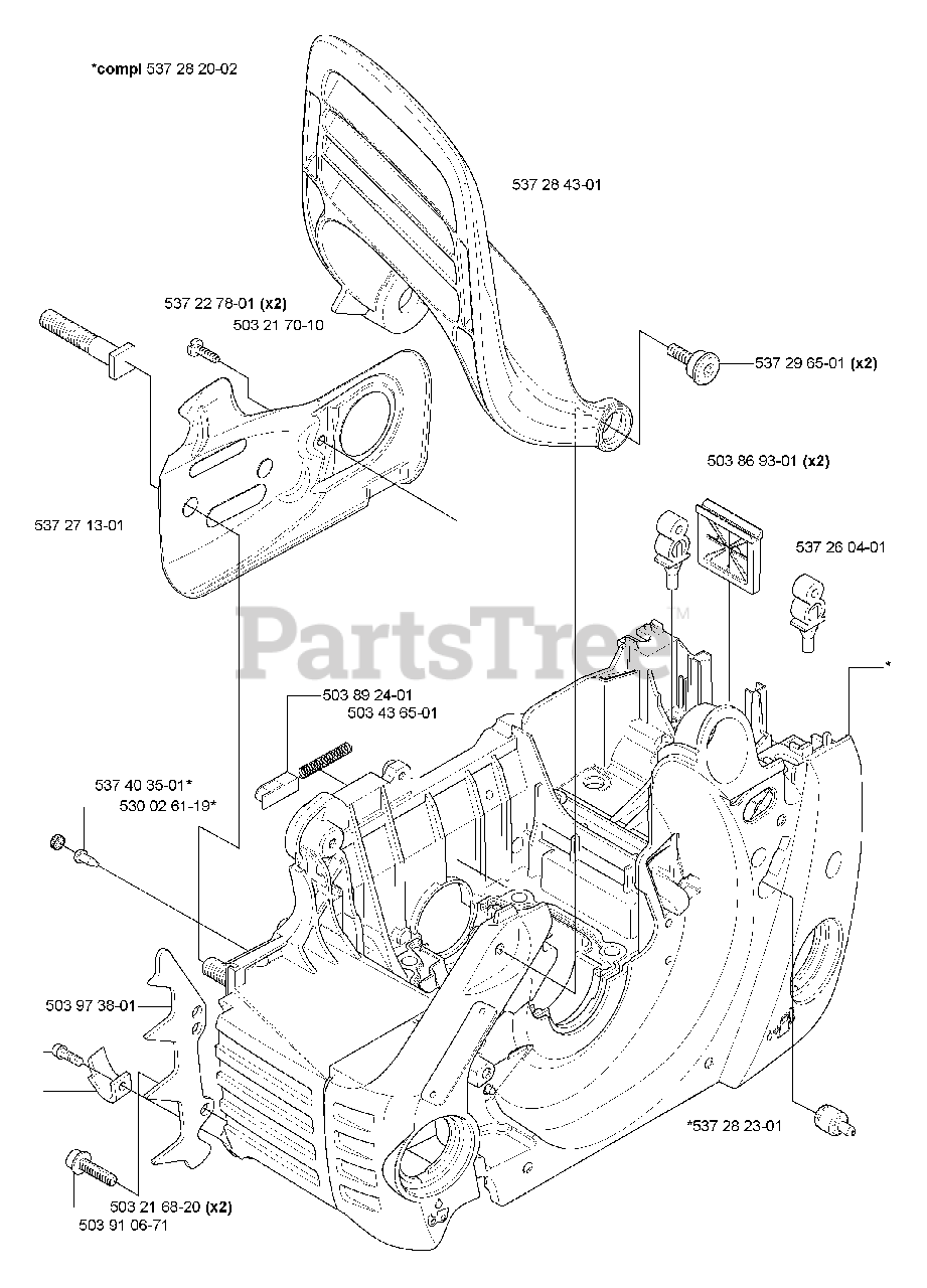 husqvarna chainsaw parts