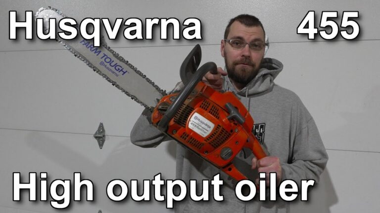 Husqvarna 455 Rancher Oiler High Output Mod YouTube