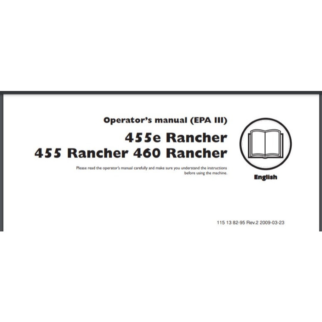Husqvarna 455E 455 460 Chainsaw Operator s Manual 44 Pages For Year 2009 Etsy