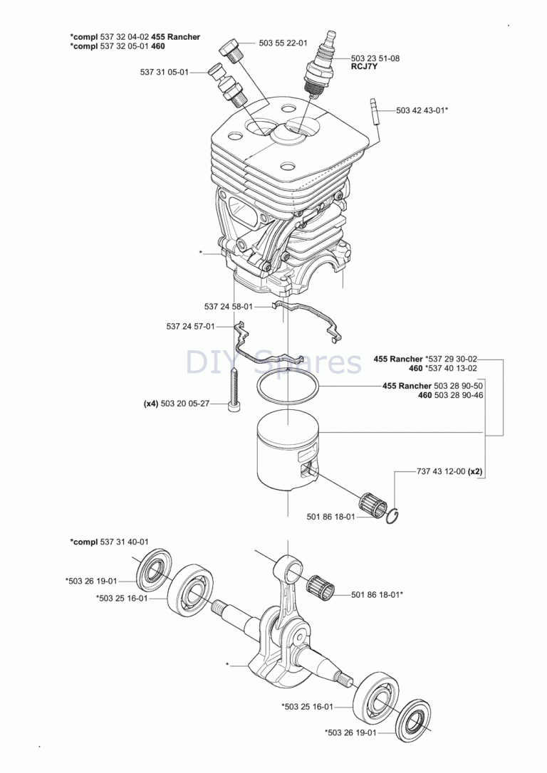 Husqvarna 460 Chainsaw 2006 Parts Diagram Page 5
