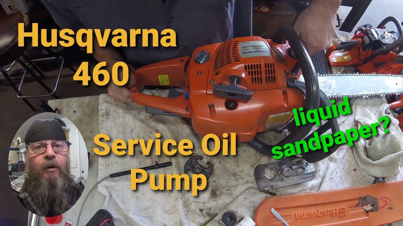 Husqvarna 460 Chainsaw Oil Pump Service YouTube