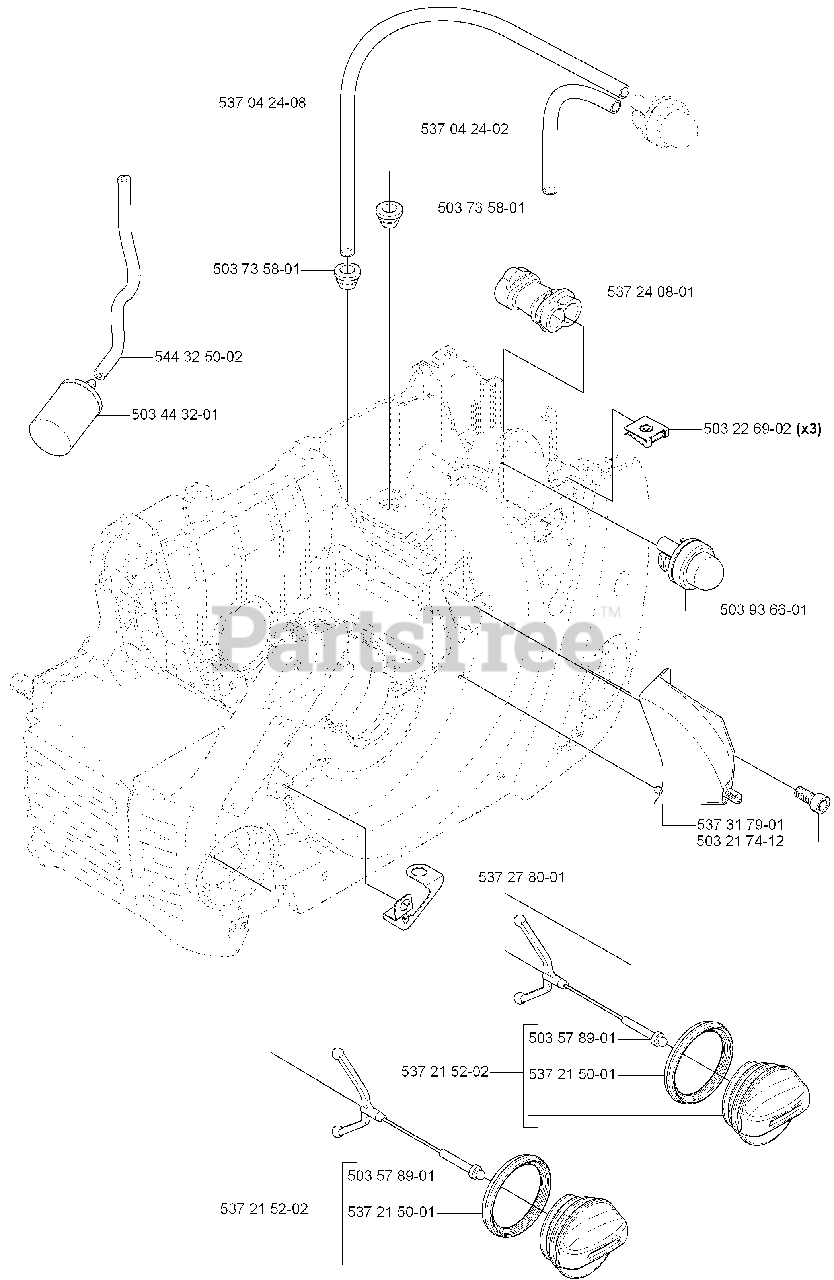 Husqvarna 460 Husqvarna Chainsaw 2007 01 Fuel System Parts Lookup With Diagrams PartsTree