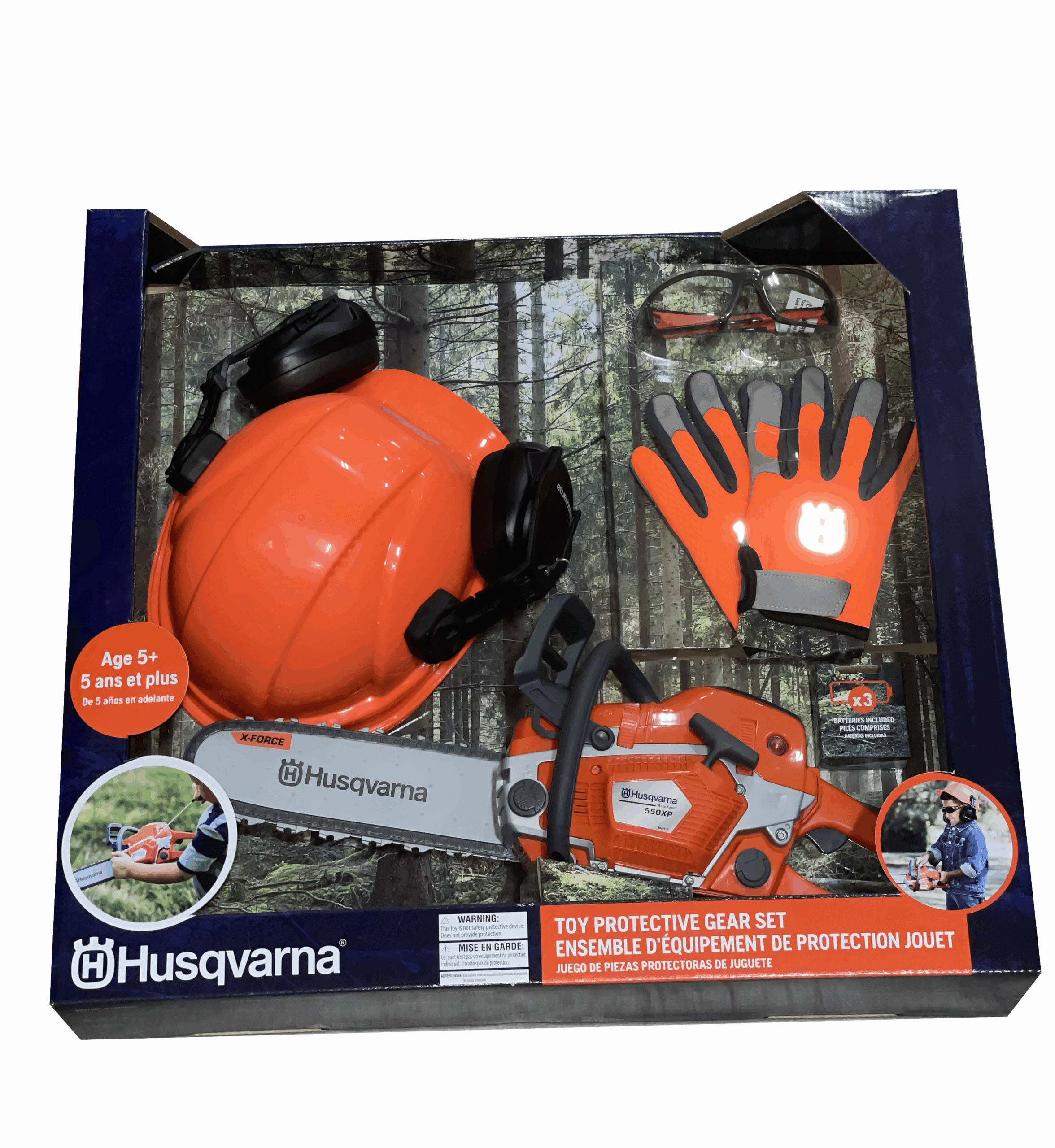 Husqvarna 550XP Toy Chainsaw PPE Kit OEM 531099501 Safford Equipment Company