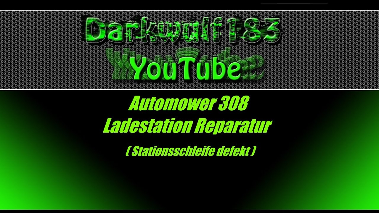 Husqvarna Automower 308 Ladestation Reparatur Stationsschleife Defekt Blinkt Rot YouTube
