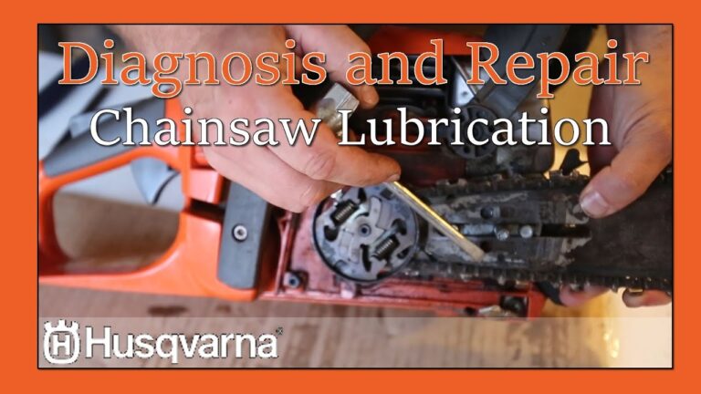 Husqvarna Chain Lubrication Diagnosis And Repair YouTube