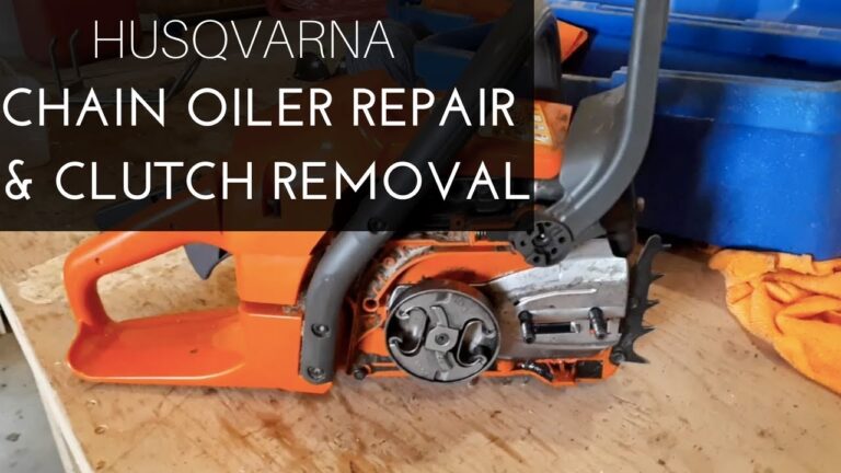 Husqvarna Chain Oiler Repair And Easy Clutch Removal Hack YouTube