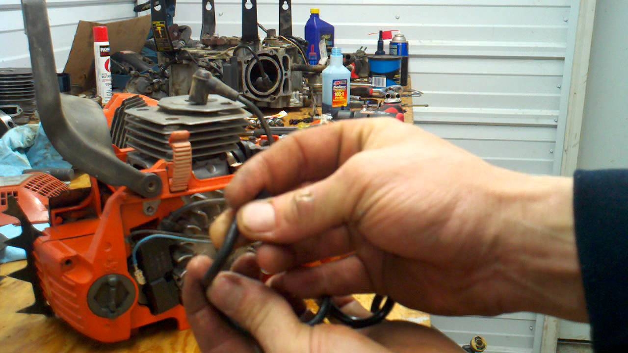 how to replace husqvarna chainsaw oil filter