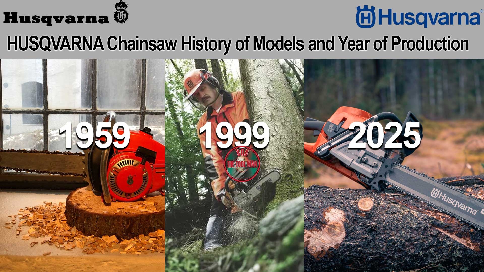 HUSQVARNA Chainsaw History Of Models And Year Of Production Bobthetoolman