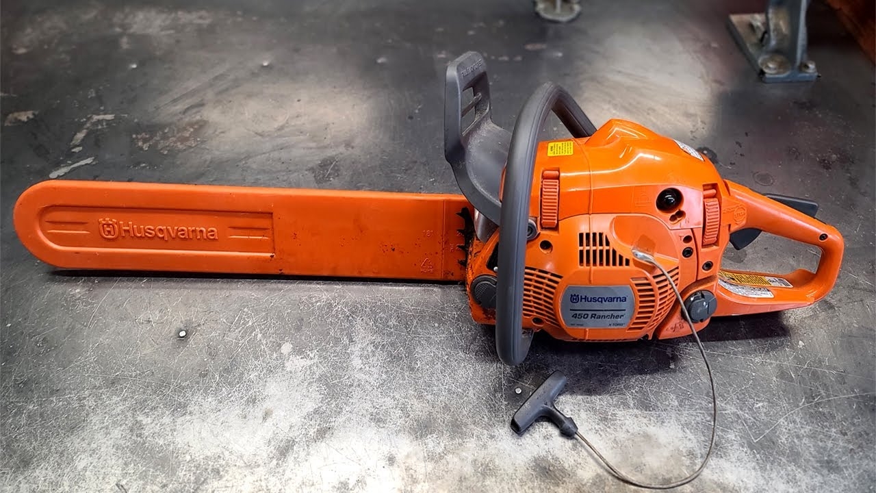 Husqvarna Chainsaw Pull Starter Jammed Up Step By Step Repair YouTube