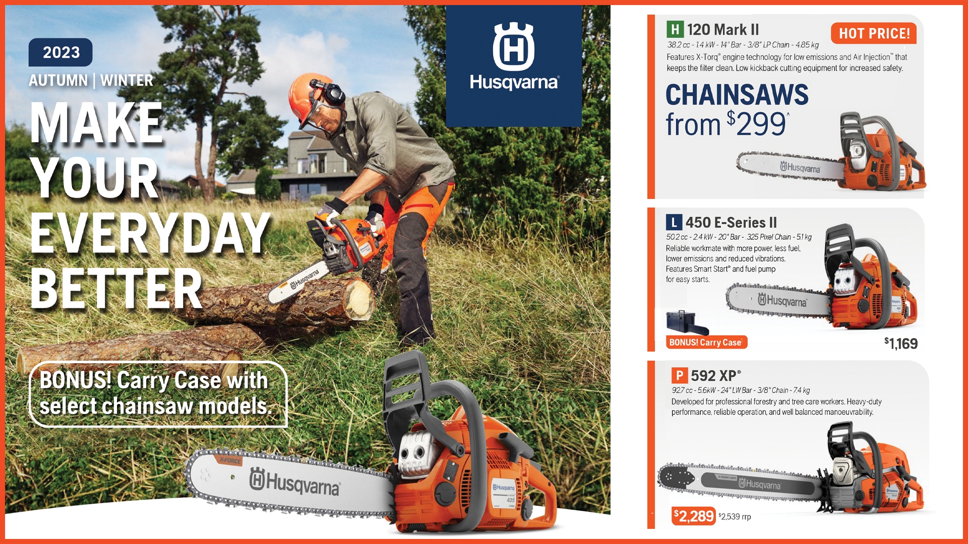 Husqvarna Chainsaw Specials 1 Grafton Power ProductsGrafton Power Products