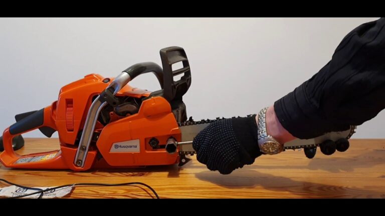 Husqvarna How To Adjust Chainsaw Chain Tension YouTube