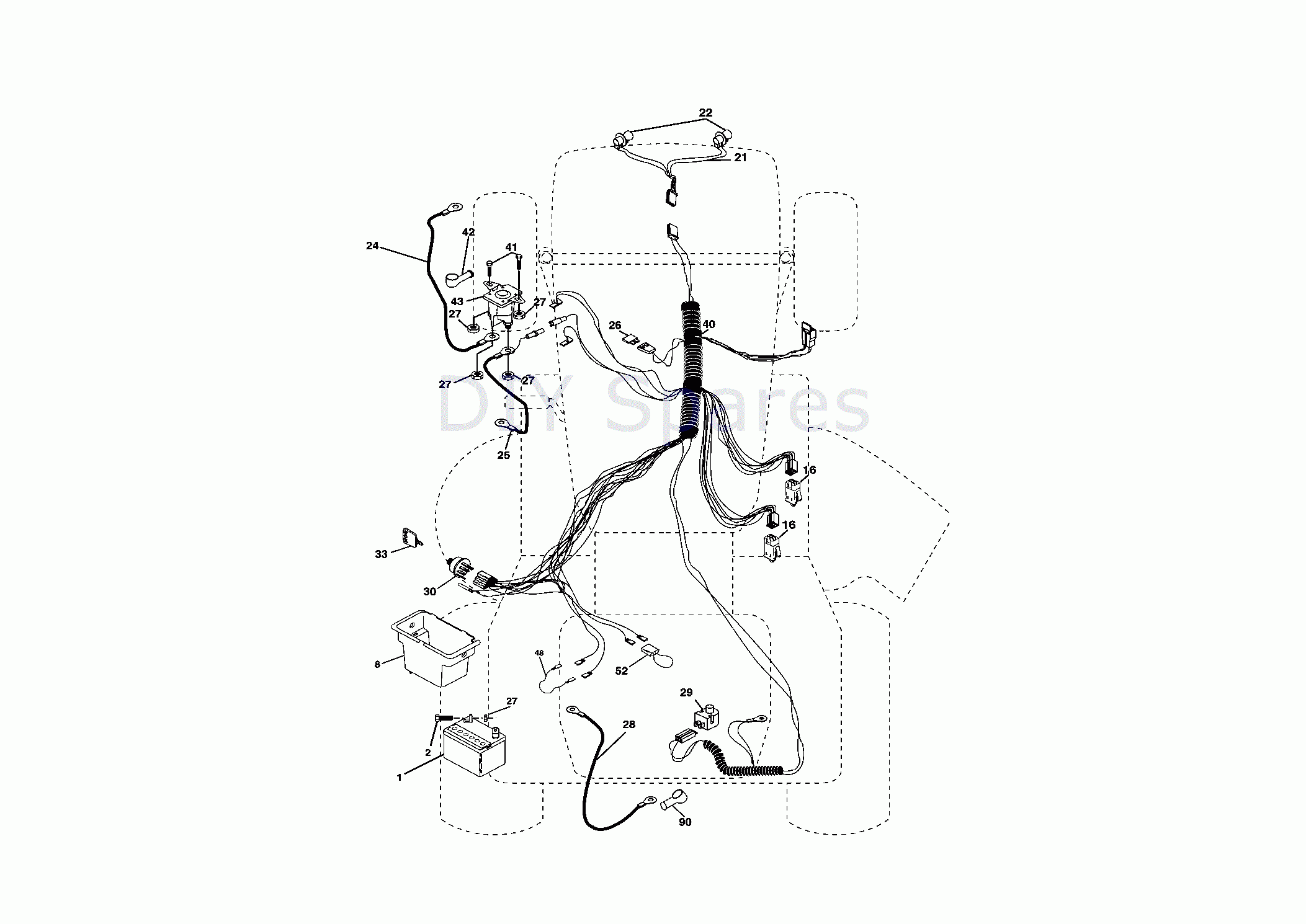 husqvarna lawn mower wiring diagram