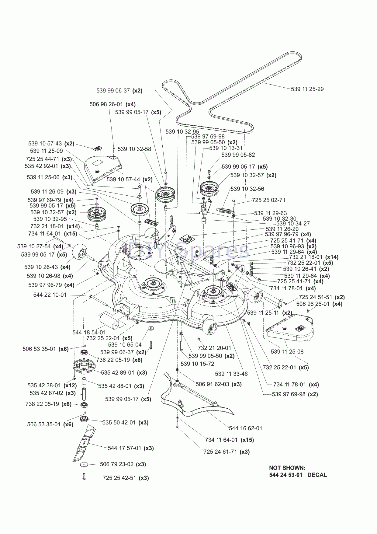 Husqvarna LZ25 Zero Turn Mower 2006 Parts Diagram Page 11