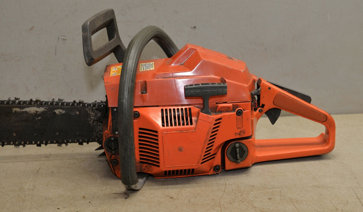 Husqvarna Model 55 Vintage Chainsaw Collectible Logging Firewood Saw Tool G2 EBay