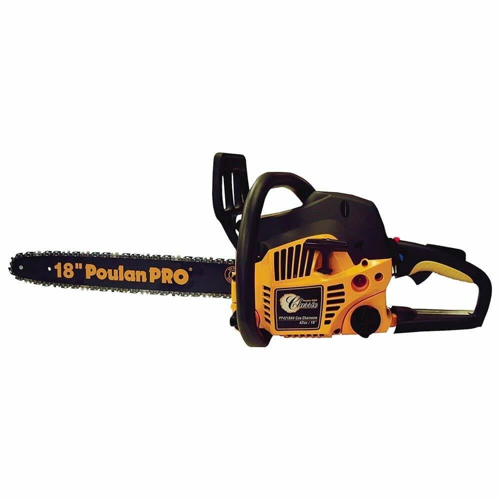 Husqvarna Poulan Pro 18 Inch Chainsaw With 42cc Gas Engine For Wood Cutting And Storm Cleanup Walmart