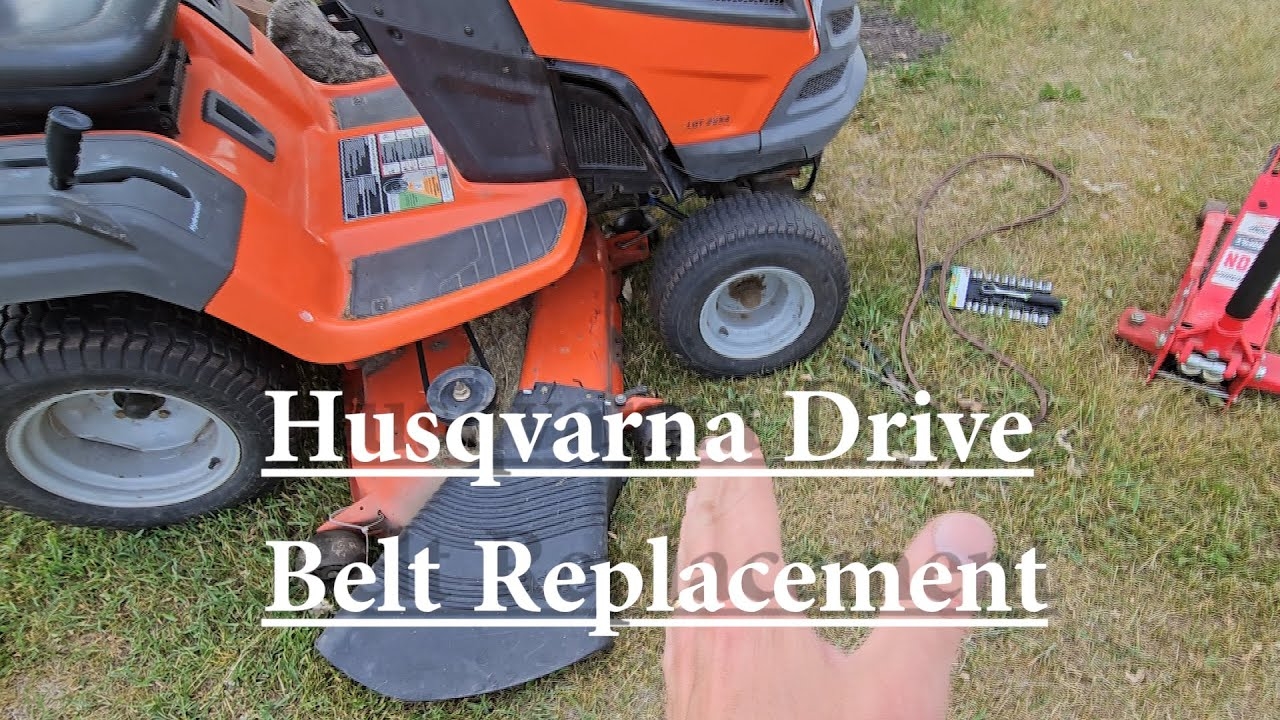 Husqvarna Riding Lawn Mower Drive Belt Replacement Fix LGT2654 YouTube