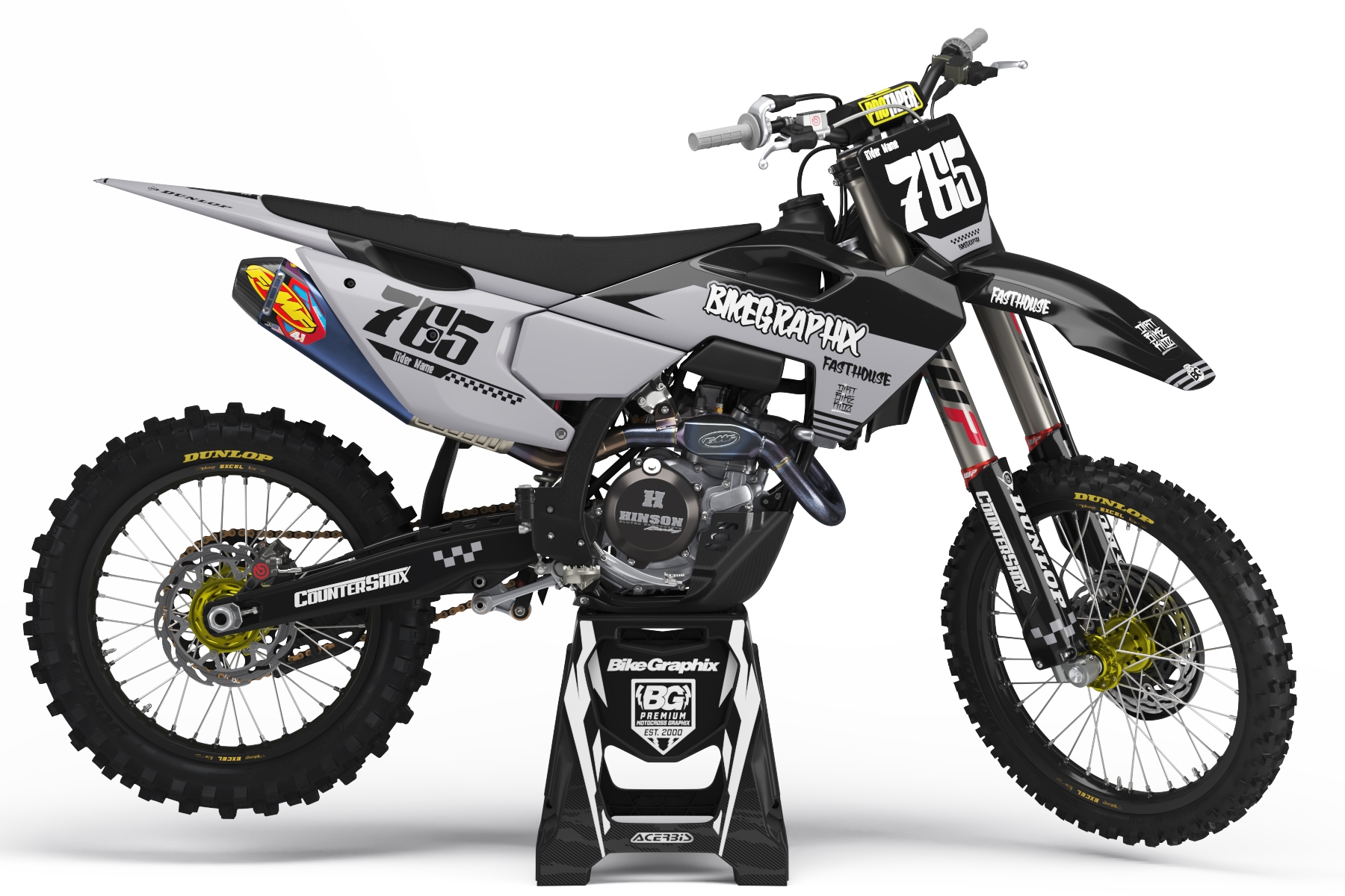 Husqvarna Speed Style Semi Custom Motocross Graphics BikeGraphix