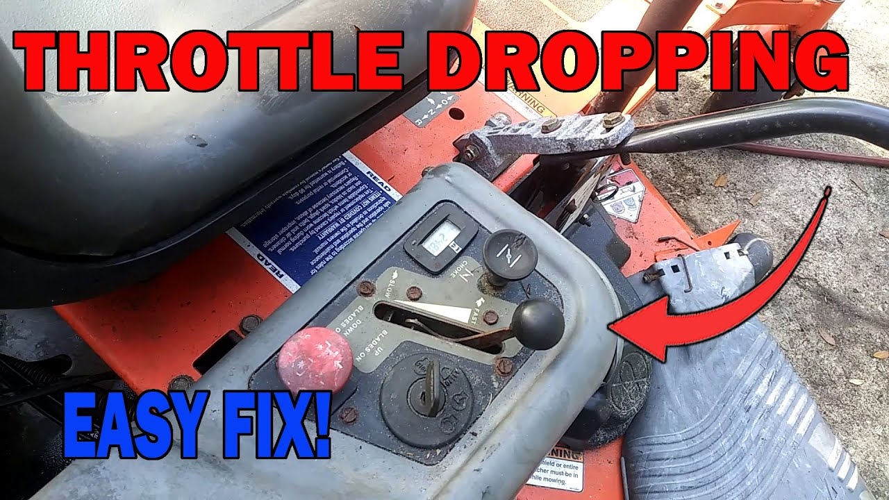 Husqvarna Throttle Drops While Mowing EASY FIX YouTube