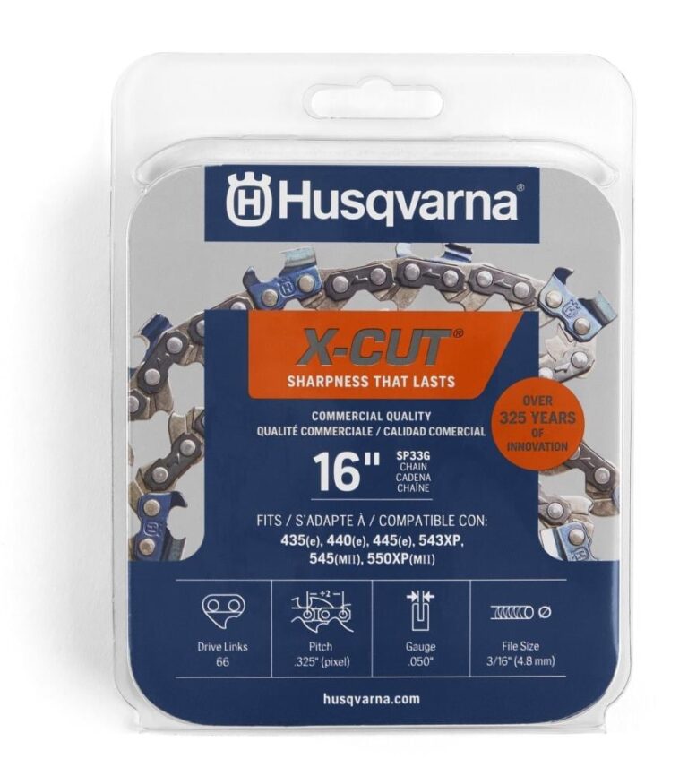 Husqvarna X Cut SP33G 66 Link Replacement Chainsaw Chain For 16 in 0 05 in Gauge 3 8 in Pitch 581643602 At Lowes