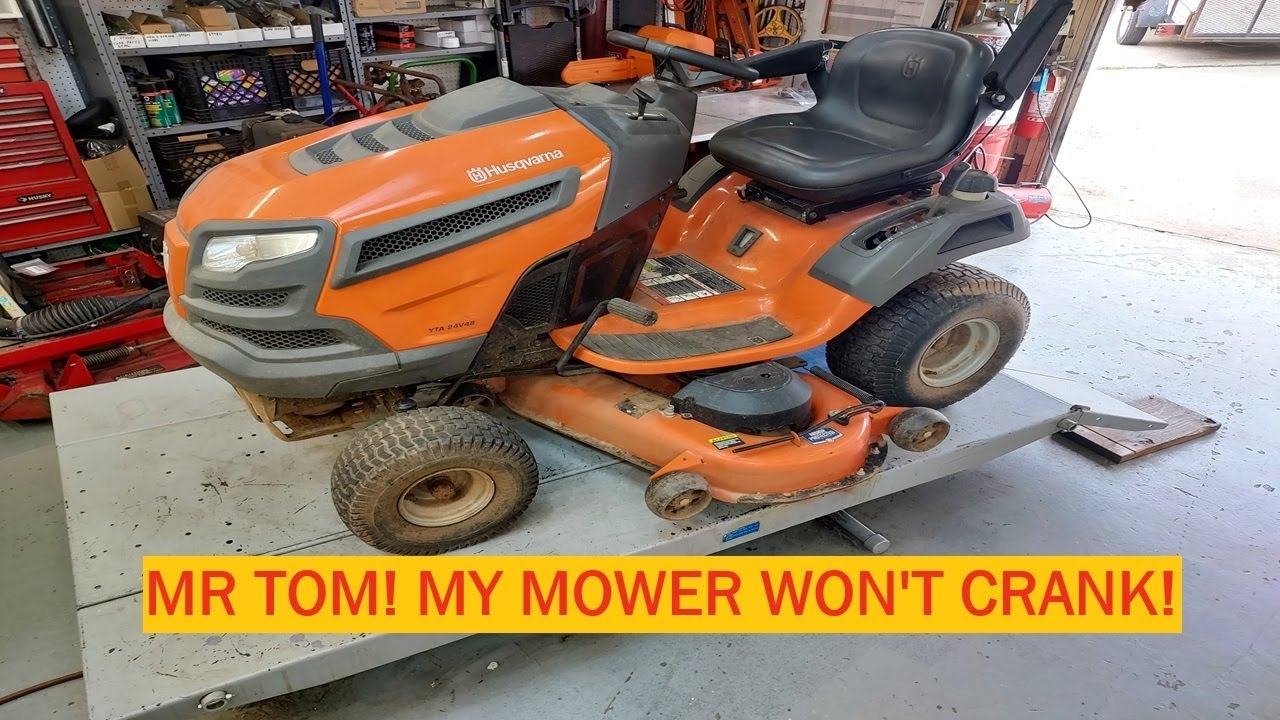 Husqvarna YTA24V48 Tractor Won t Crank Sitting All Winter YouTube