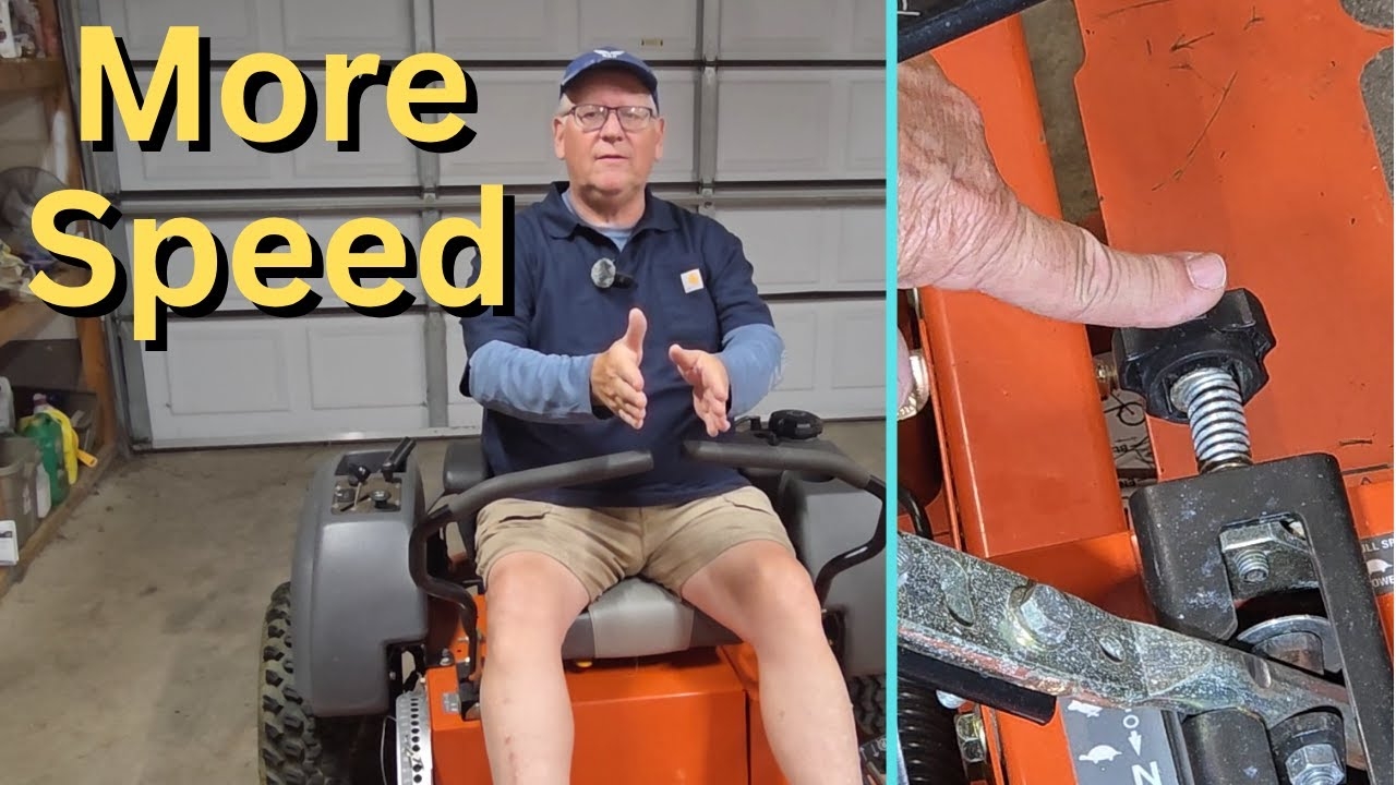 Husqvarna Zero Turn Steering Tracking Speed Hydro Adjustment YouTube