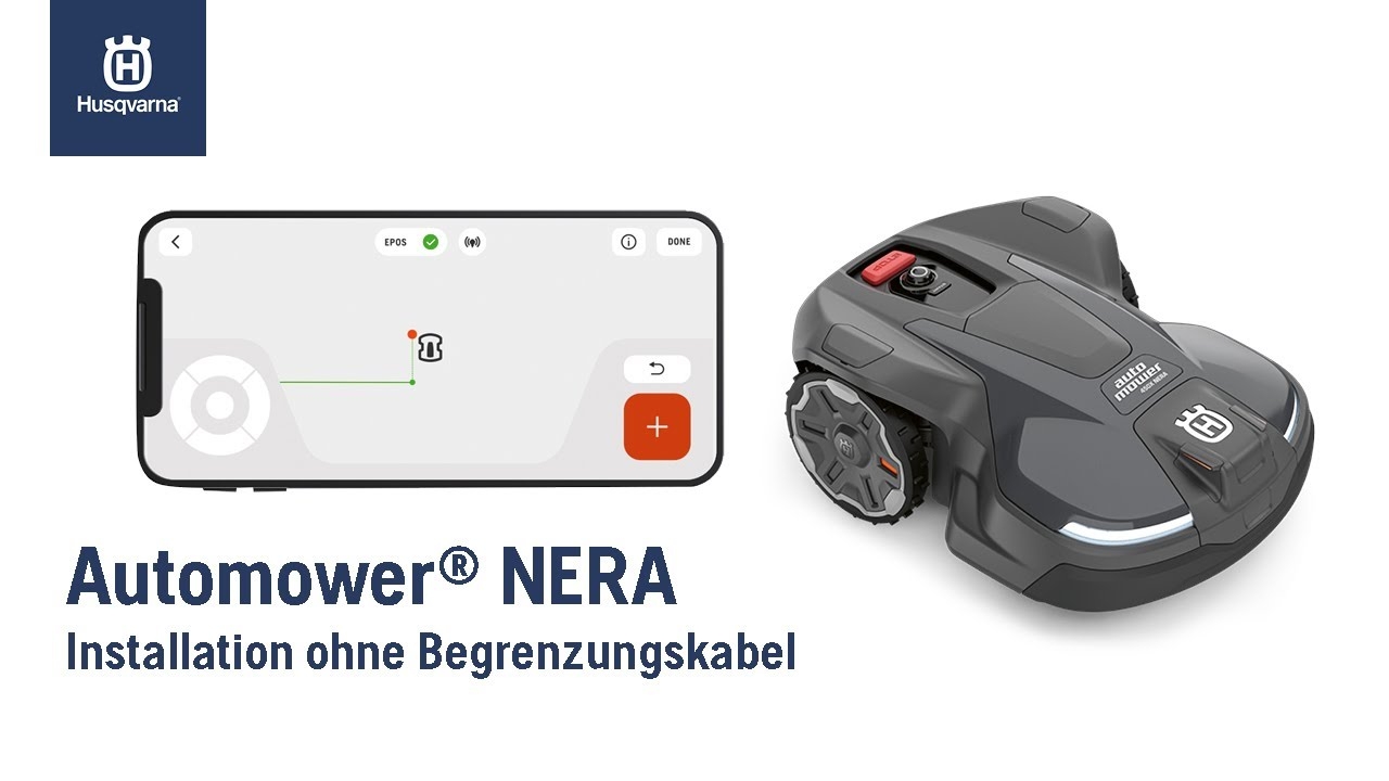 Installation Eines Husqvarna Automower NERA Ohne Begrenzungskabel YouTube
