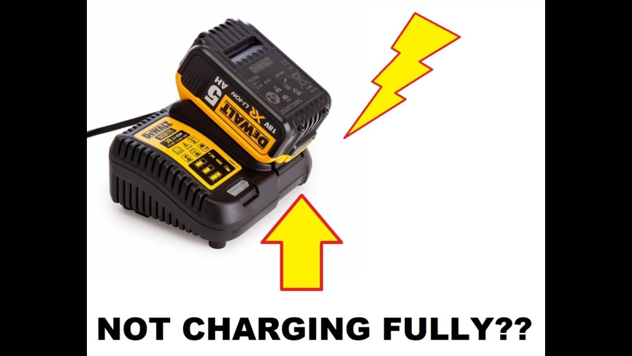 Is Your DeWalt FlexVolt Battery Not Charging Or Holding A State Of Charge Simple Solution DCB115 YouTube