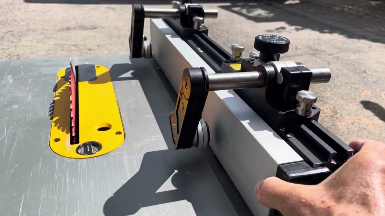 Jessem Clear Cut Stock Guides On Dewalt Portable Table Saw Jessem YouTube