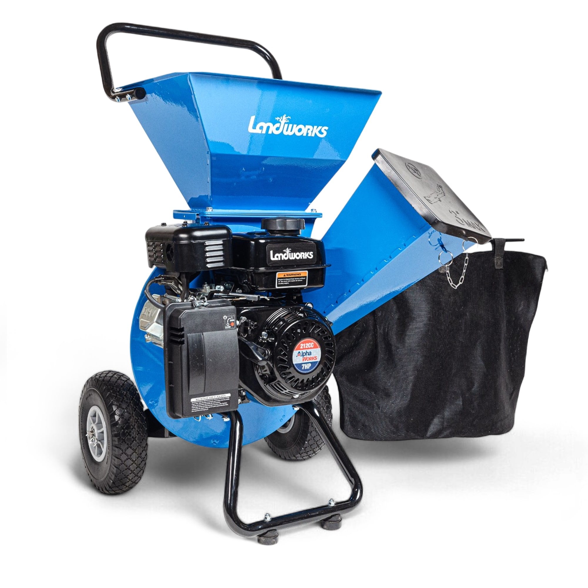 Landworks 3 in 1 Wood Chipper Shredder Mulcher Outdoor Tools Equipment At Lowes
