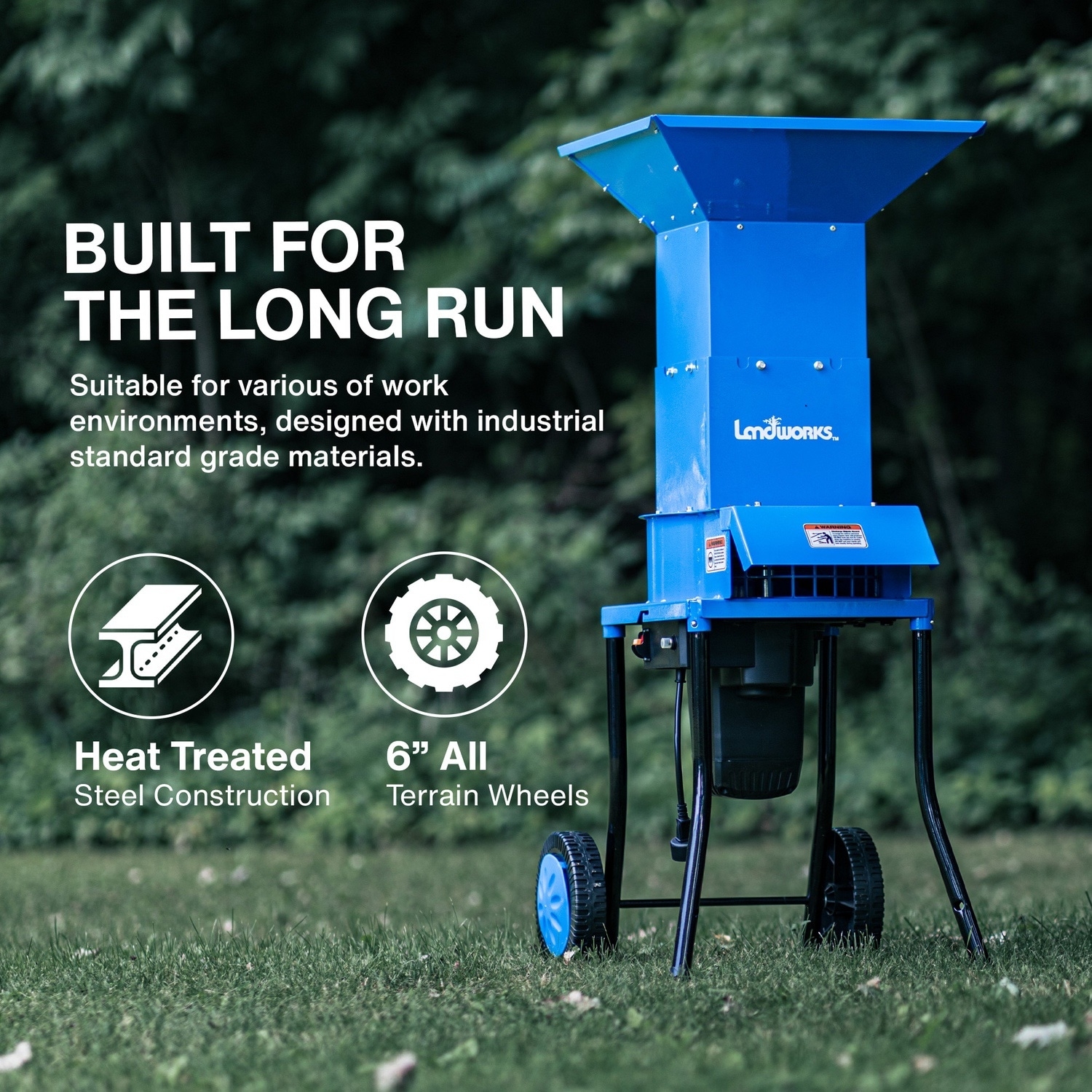 Landworks Heavy Duty Electric Leaf Mulcher 15 Amp 1 in Electric Leaf Mulcher GUO049 At Lowes