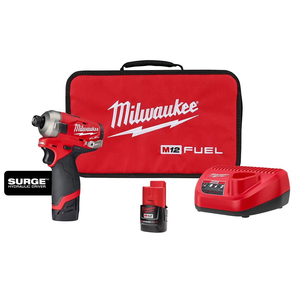 M12 FUEL SURGE 12 Volt Lithium Ion Brushless Cordless 1 4 In Hex Impact Driver 45242536689 EBay