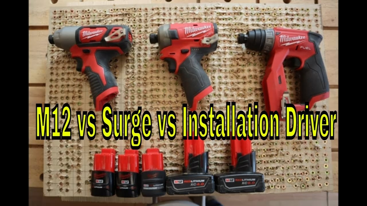 M12 Surge Vs M12 Impact Vs M12 Installation Tool YouTube