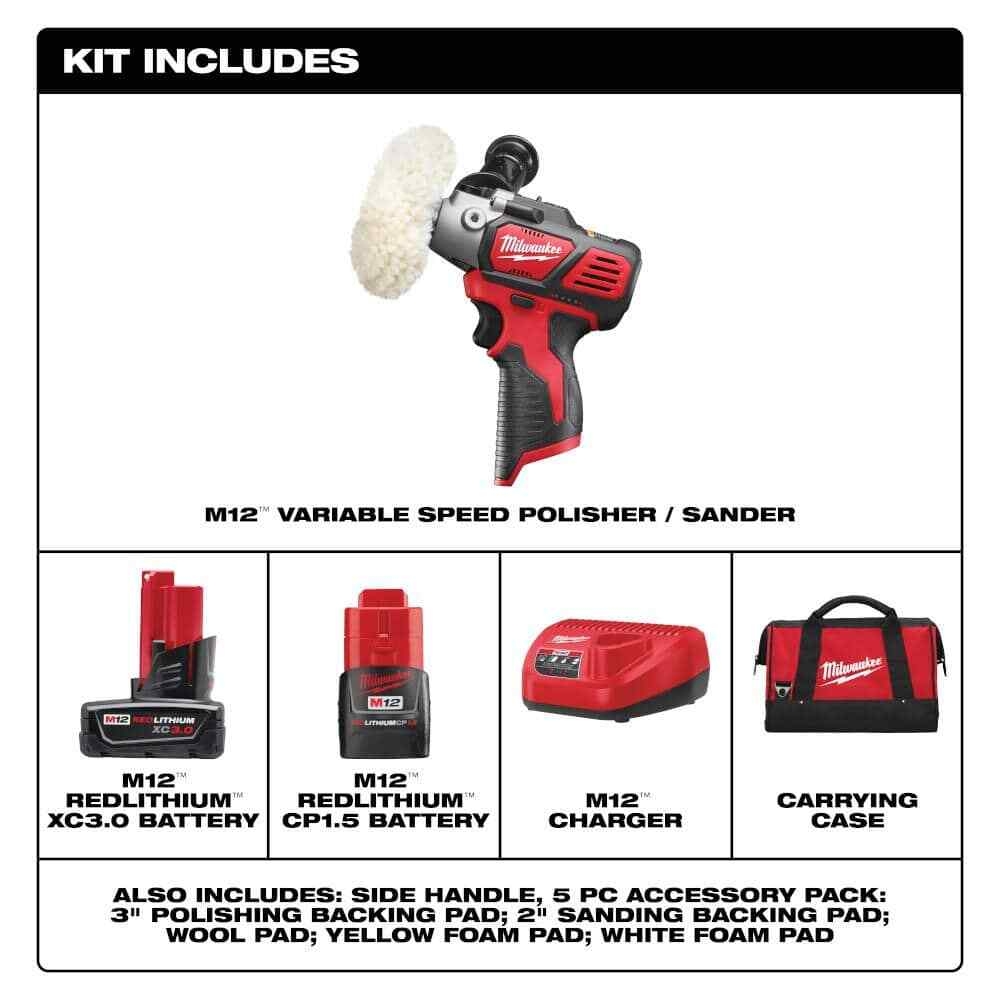 milwaukee m12 sander polisher