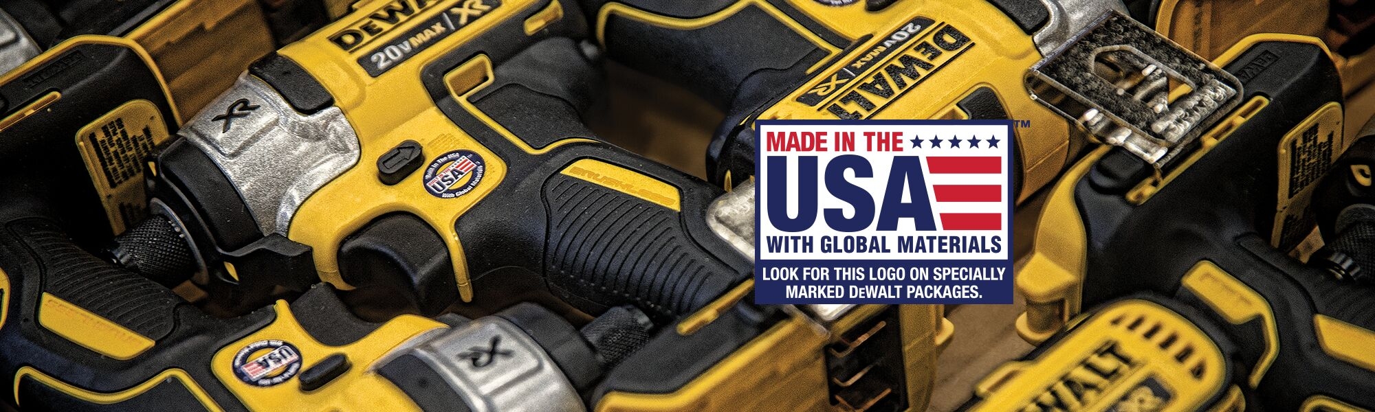 Made In The USA With Global Materials DEWALT