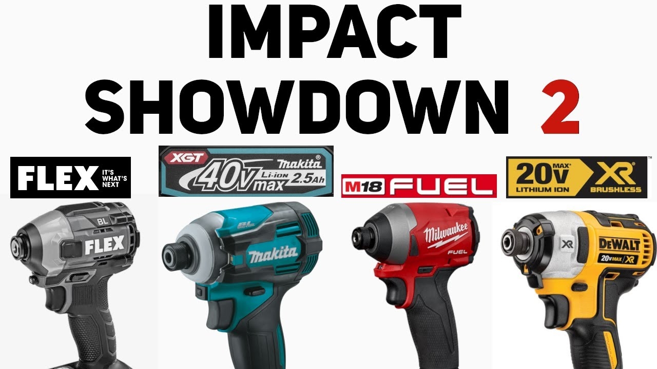 Makita 40V Impact Vs Milwaukee Fuel Vs Dewalt XR Vs Flex BEST IMPACT DRIVER YouTube