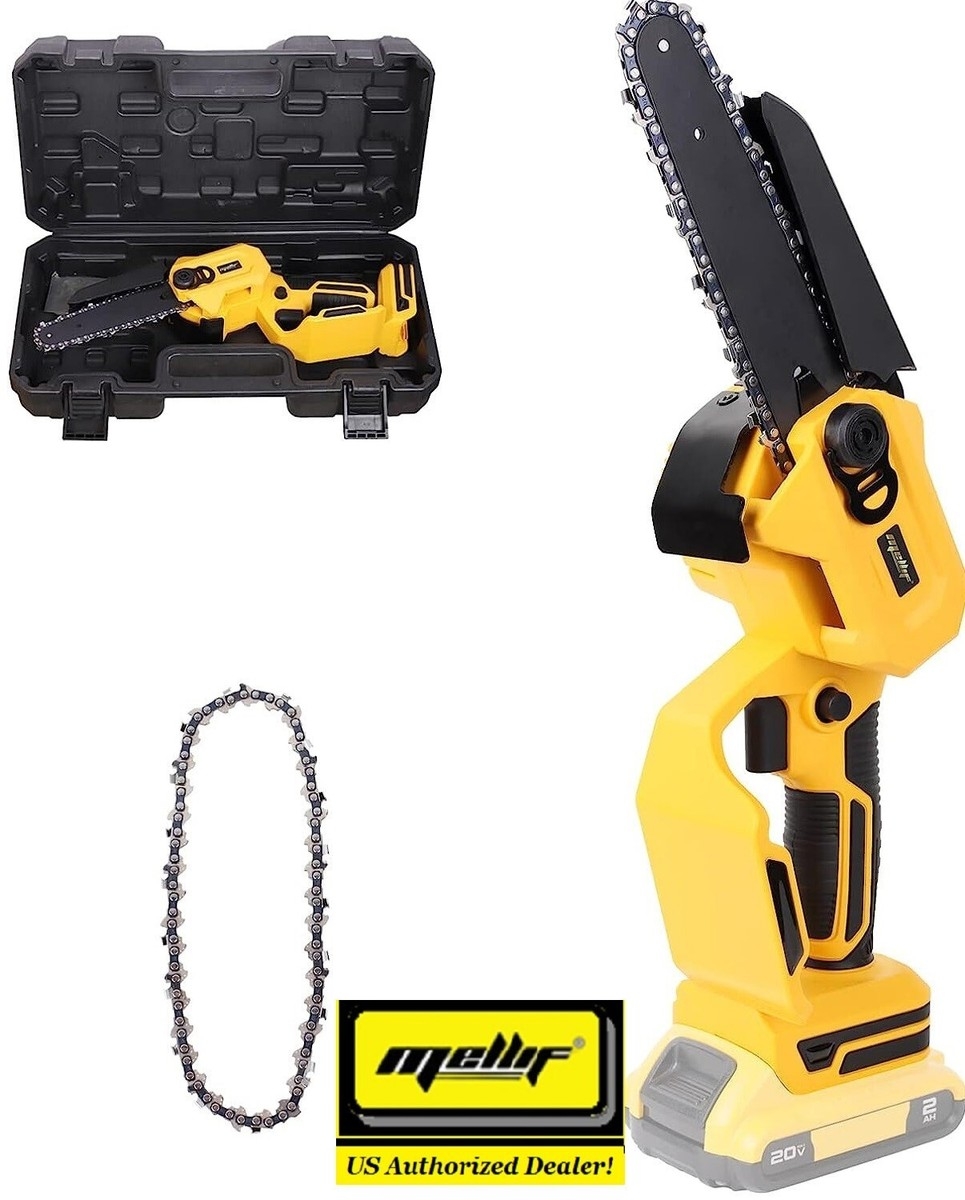 Mellif Mini Chainsaw 6 Inch For Dewalt 20V MAX Battery And Case Bare Tool Only