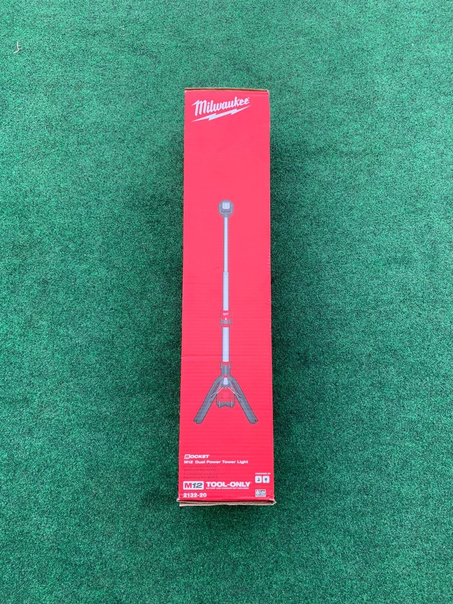  Milwaukee 2132 20 M12 ROCKET Dual Power Tower Light Tool Only NEW EBay
