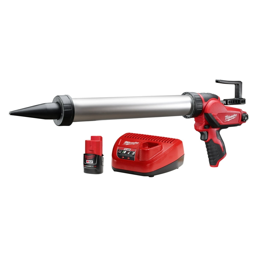Milwaukee 2442 21 M12 12V 20Oz Aluminum Caulk And Adhesive Gun Kit 45242286331 EBay