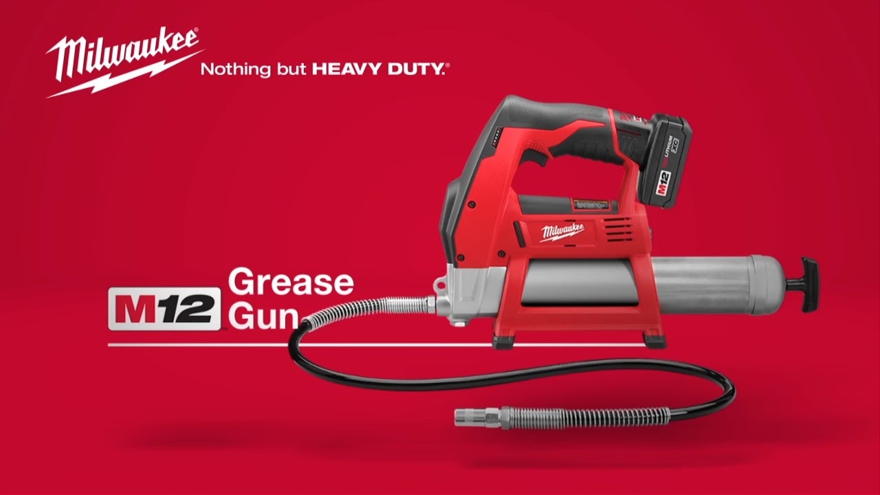 Milwaukee 2446 21XC M12 12V 14 Inch Lithium Ion Grease Gun Kit MaxTool